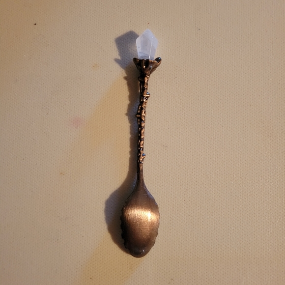 Spoon with Clear Crystal NWOT - Picture 2 of 4
